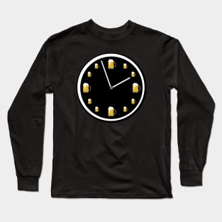 Funny Beer O' Clock Time Long Sleeve T-Shirt